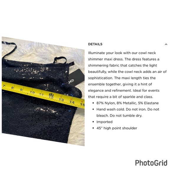 BEBE Shimmer Dress NWT - Picture 7 of 8